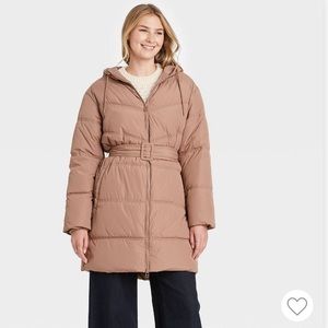 Women’s Beige Puffer Jacket